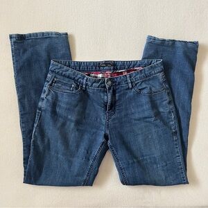 Prana Women’s Flannel Lined Boyfriend Jeans Organic Cotton (79%) Kara Denim 8/29